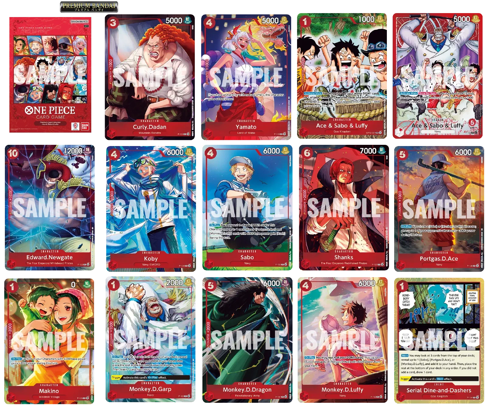 One Piece Card Game: Premium Card Collection -Ace & Sabo & Luffy- Reimagines the Brothers as Marines