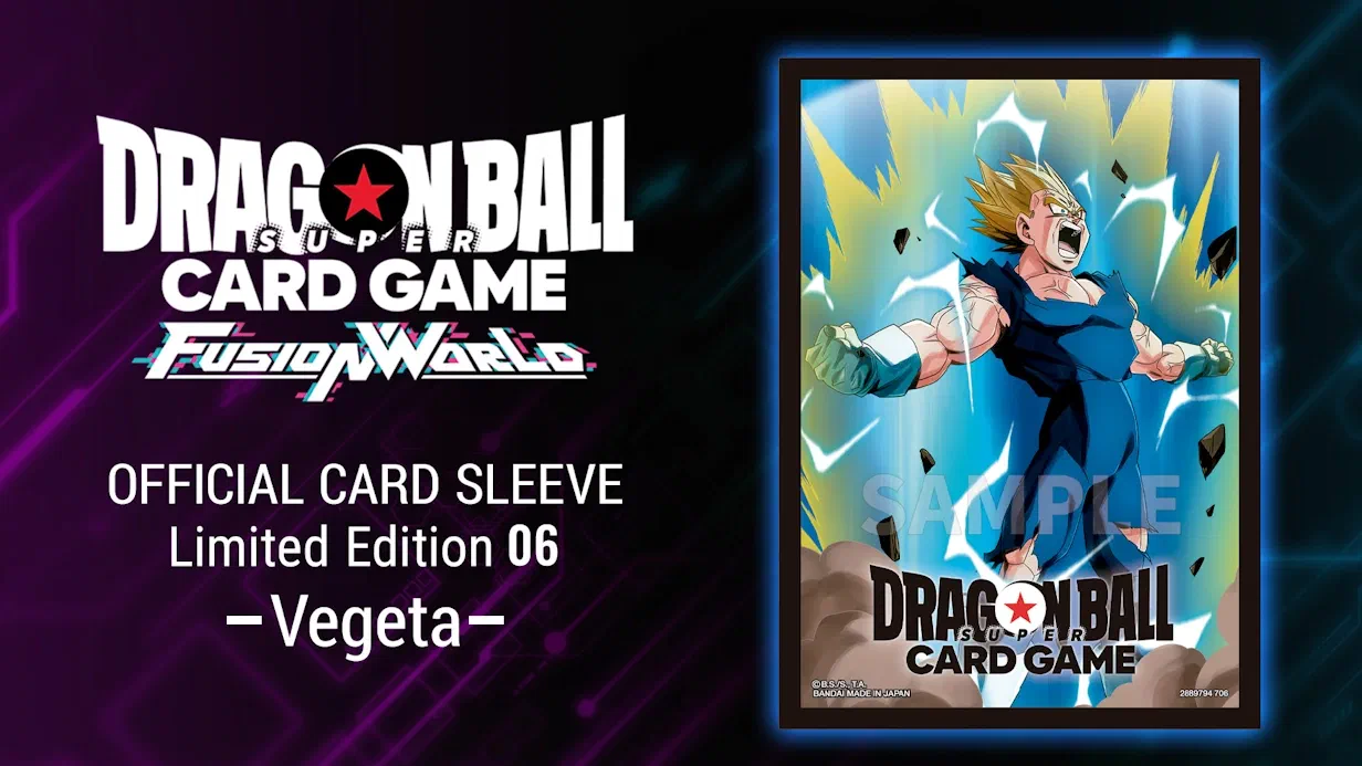 Dragon Ball Super Fusion World: Official Card Sleeve Limited Edition 06 -Vegeta-