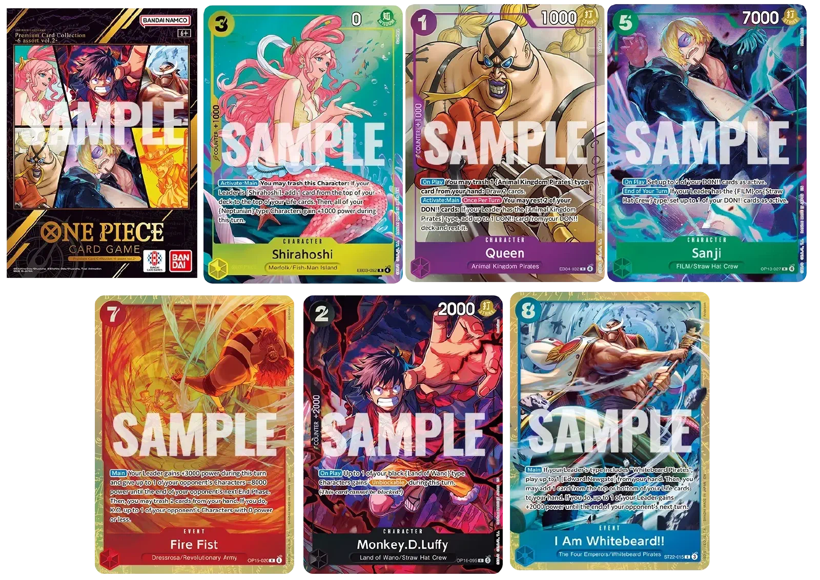 One Piece Card Game: Premium Card Collection -6 assort vol.2- Announced