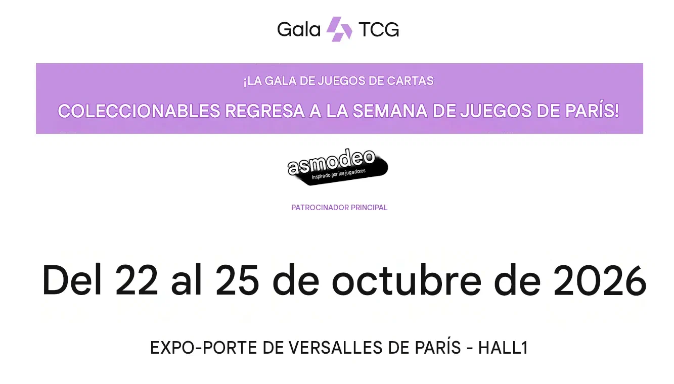 Gala TCG regresa a la Paris Games Week 2026