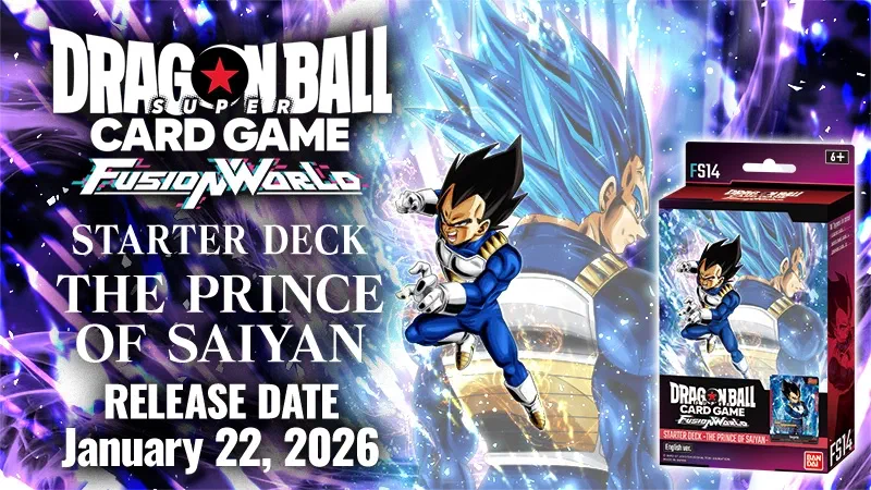 Dragon Ball Super Fusion World: The Prince of Saiyan [FS14] Starter Deck Launches January 22, 2027