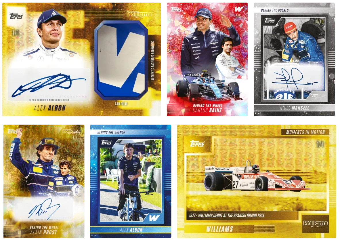 Topps Williams 2026 Collection: FW48 Car Relics, Legend Autographs and Full Checklist