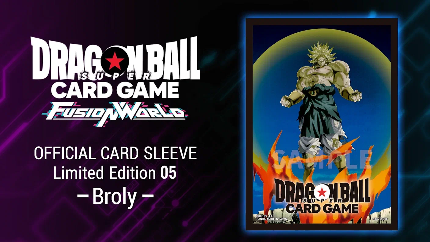 Dragon Ball Super Fusion World: Official Card Sleeve Limited Edition 05 -Broly-