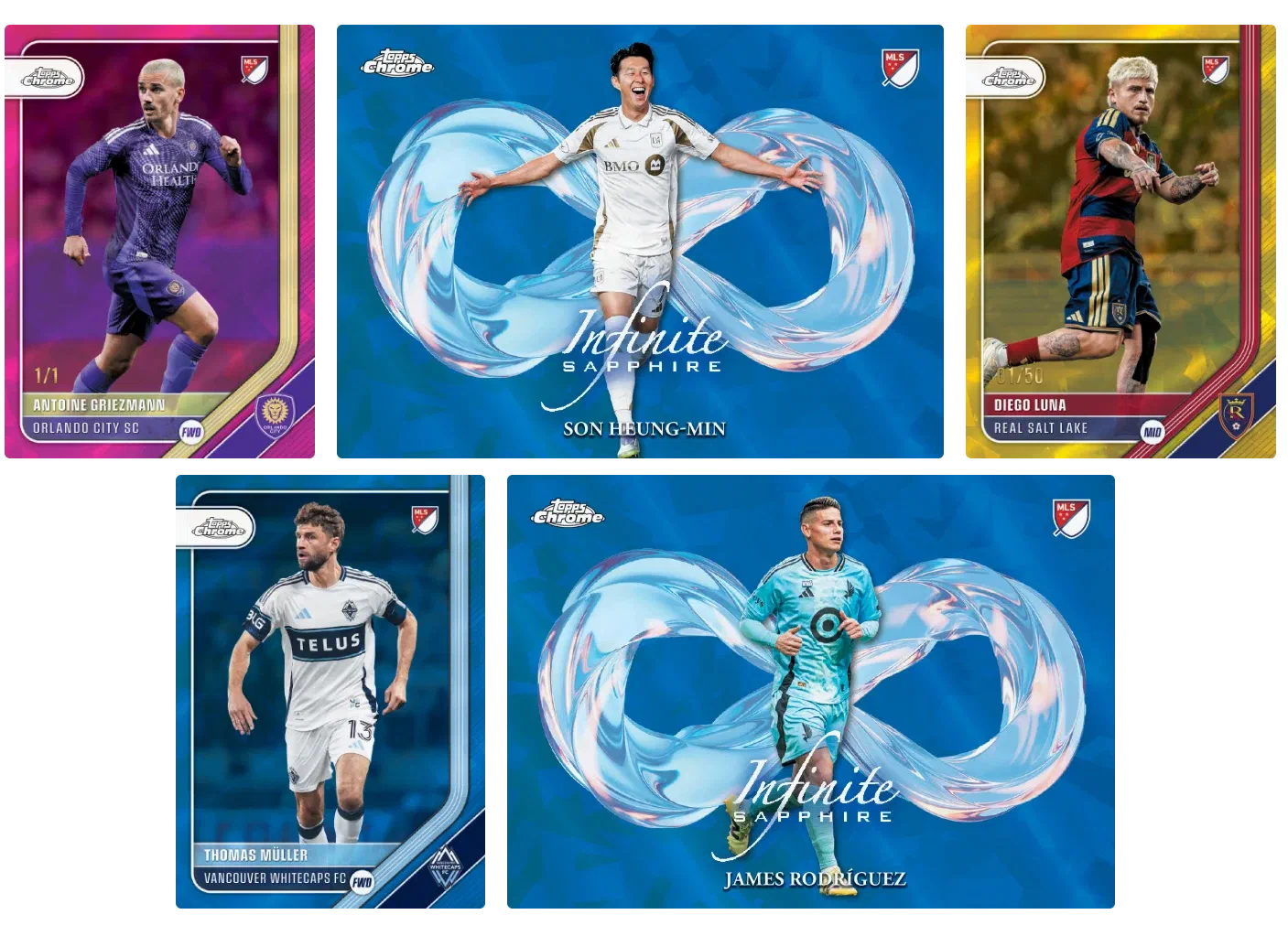 Topps Chrome Sapphire MLS 2026: Messi, Beckham and Griezmann Shine in Sapphire on October 8