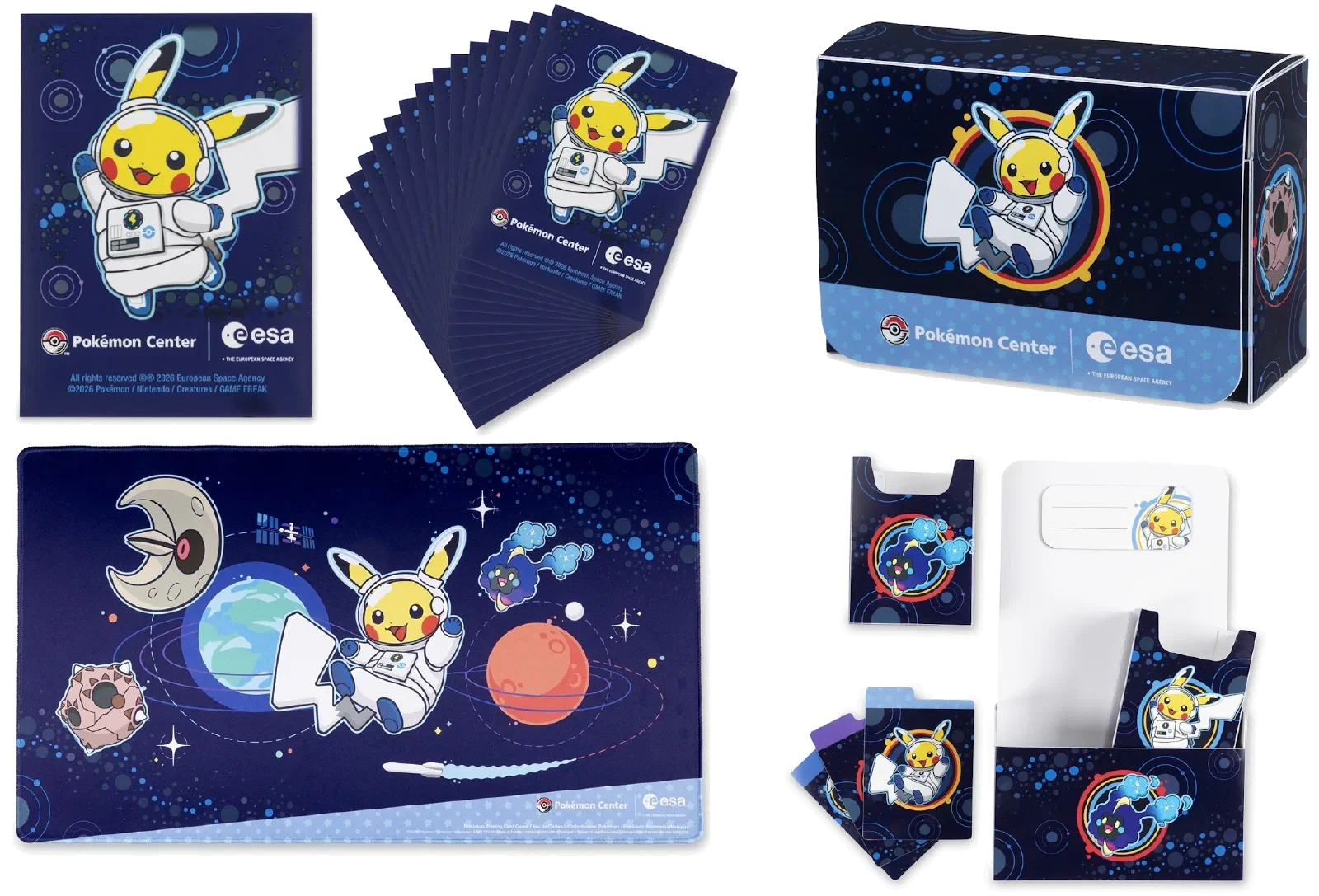 Pokémon and ESA Team Up for World Space Week: Three Bonus TCG Accessories