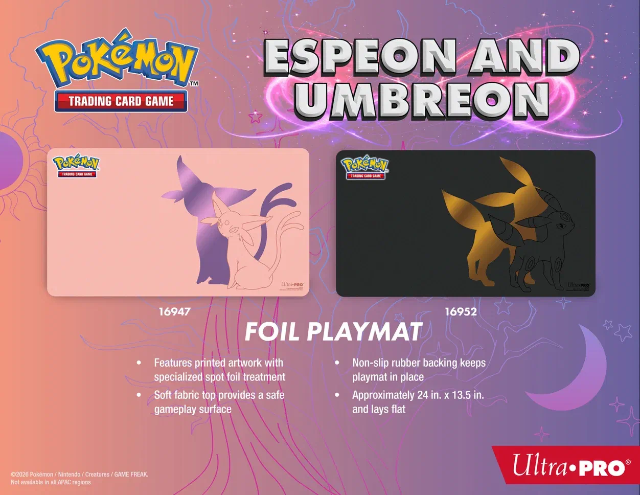 Ultra PRO Reveals Espeon & Umbreon Pokémon Accessory Line