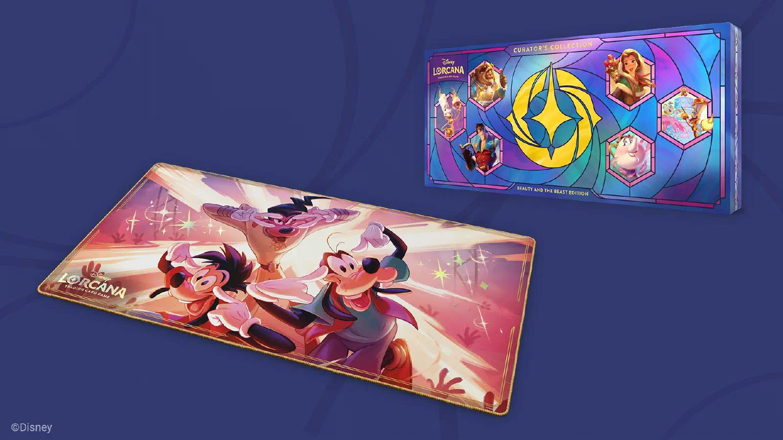 Lorcana: Curator’s Collection Beauty and the Beast and the Foil I2I Playmat