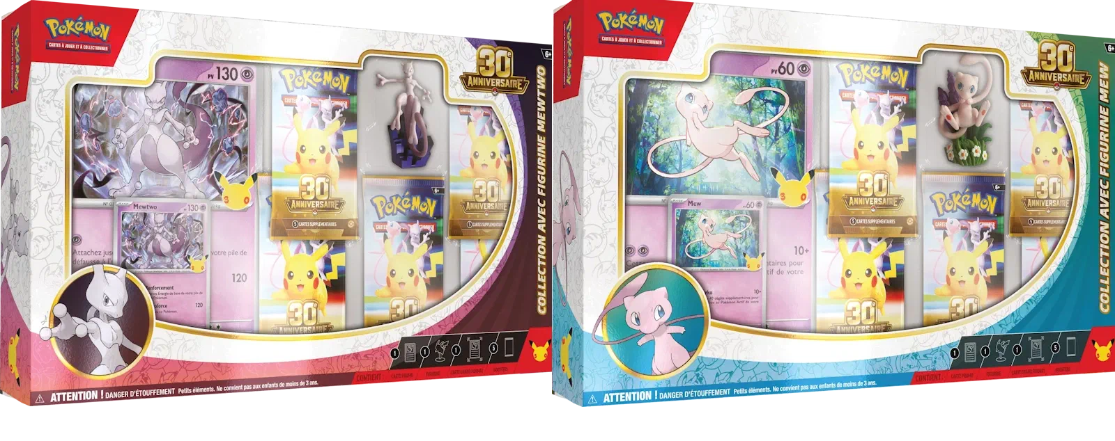 Coffret Collection avec figurine 30ᵉ Anniversaire — Mew et Mewtwo